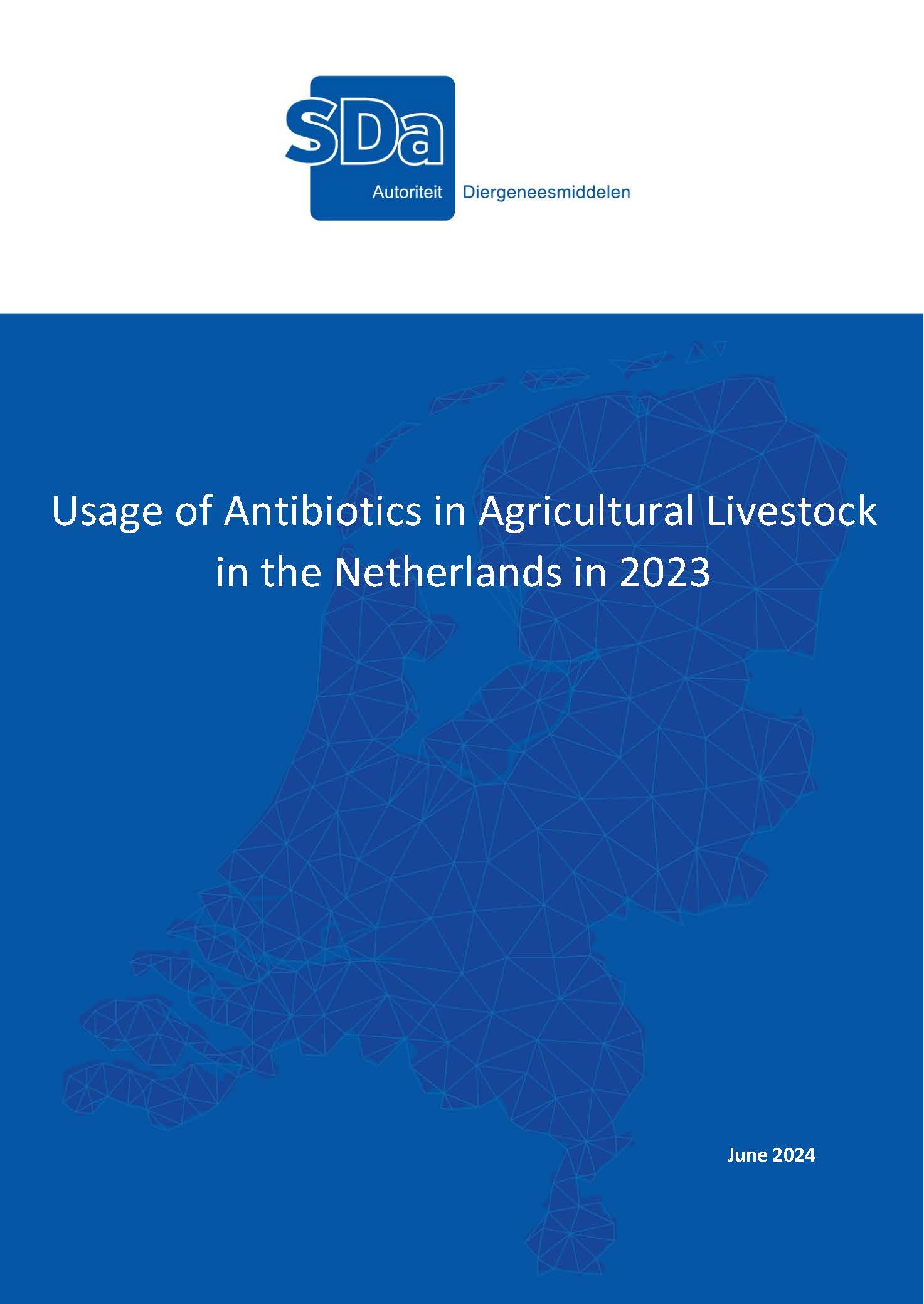 SDa-report 'Usage of antibiotics livestock in the Netherlands in 2023'
